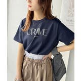 垢抜けた大人カジュアル。オーガニックコットン100％フロッキーロゴプリントTシャ… | Classical Elf  | 詳細画像40 