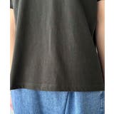 垢抜けた大人カジュアル。オーガニックコットン100％フロッキーロゴプリントTシャ… | Classical Elf  | 詳細画像46 