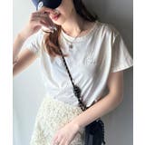 こなれ感たっぷり。オーガニックコットン100%胸元PAEAN刺繍Tシャツ(半袖) | Classical Elf | 詳細画像8