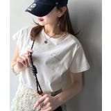 こなれ感たっぷり。オーガニックコットン100%胸元PAEAN刺繍Tシャツ(半袖) | Classical Elf | 詳細画像9