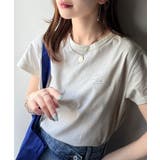 こなれ感たっぷり。オーガニックコットン100%胸元PAEAN刺繍Tシャツ(半袖) | Classical Elf | 詳細画像1