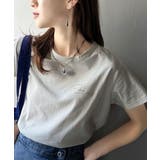 こなれ感たっぷり。オーガニックコットン100%胸元PAEAN刺繍Tシャツ(半袖) | Classical Elf | 詳細画像2