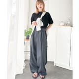 抜け感のある洗練デザイン。ラグランコンパクトスウェット風ニット(半袖) | Classical Elf | 詳細画像12