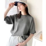 抜け感のある洗練デザイン。ラグランコンパクトスウェット風ニット(半袖) | Classical Elf | 詳細画像21