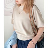 抜け感のある洗練デザイン。ラグランコンパクトスウェット風ニット(半袖) | Classical Elf | 詳細画像38