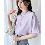 抜け感のある洗練デザイン。ラグランコンパクトスウェット風ニット(半袖) | Classical Elf | 詳細画像42