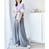 抜け感のある洗練デザイン。ラグランコンパクトスウェット風ニット(半袖) | Classical Elf | 詳細画像44