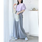 抜け感のある洗練デザイン。ラグランコンパクトスウェット風ニット(半袖) | Classical Elf | 詳細画像46