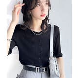 大人のこなれ感。シアーリブニット半袖カーディガン | Classical Elf | 詳細画像13