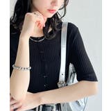 大人のこなれ感。シアーリブニット半袖カーディガン | Classical Elf | 詳細画像15