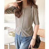 大人のこなれ感。シアーリブニット半袖カーディガン | Classical Elf | 詳細画像21