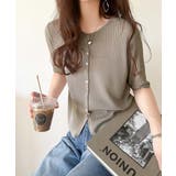 大人のこなれ感。シアーリブニット半袖カーディガン | Classical Elf | 詳細画像23