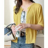 大人のこなれ感。シアーリブニット半袖カーディガン | Classical Elf | 詳細画像36