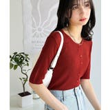 大人のこなれ感。シアーリブニット半袖カーディガン | Classical Elf | 詳細画像42