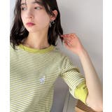 大人可愛いの新定番。袖リンガーボートネック胸刺繍ボーダーTシャツ(半袖) | Classical Elf | 詳細画像30