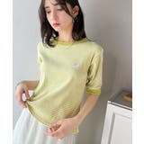 大人可愛いの新定番。袖リンガーボートネック胸刺繍ボーダーTシャツ(半袖) | Classical Elf | 詳細画像34