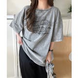 綿100%ヴィンテージウォッシュ☆前後2way刺繍ワイドネックTシャツ | Classical Elf | 詳細画像16