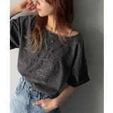 綿100%ヴィンテージウォッシュ☆前後2way刺繍ワイドネックTシャツ | Classical Elf | 詳細画像21