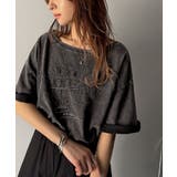 綿100%ヴィンテージウォッシュ☆前後2way刺繍ワイドネックTシャツ | Classical Elf | 詳細画像26