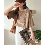 綿100%ヴィンテージウォッシュ☆前後2way刺繍ワイドネックTシャツ | Classical Elf | 詳細画像32