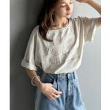 綿100%ヴィンテージウォッシュ☆前後2way刺繍ワイドネックTシャツ | Classical Elf | 詳細画像36