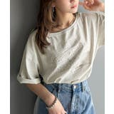 綿100%ヴィンテージウォッシュ☆前後2way刺繍ワイドネックTシャツ | Classical Elf | 詳細画像37