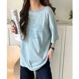 綿100%ヴィンテージウォッシュ☆前後2way刺繍ワイドネックTシャツ | Classical Elf | 詳細画像44