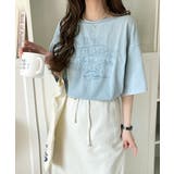 綿100%ヴィンテージウォッシュ☆前後2way刺繍ワイドネックTシャツ | Classical Elf | 詳細画像48