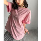 綿100%ヴィンテージウォッシュ☆前後2way刺繍ワイドネックTシャツ | Classical Elf | 詳細画像59