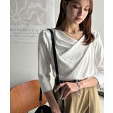 大人の上品映え。綿100%ドレープ5分袖プルオーバー | Classical Elf | 詳細画像5