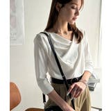 大人の上品映え。綿100%ドレープ5分袖プルオーバー | Classical Elf | 詳細画像6