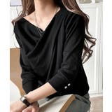 大人の上品映え。綿100%ドレープ5分袖プルオーバー | Classical Elf | 詳細画像13