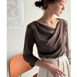 大人の上品映え。綿100%ドレープ5分袖プルオーバー | Classical Elf | 詳細画像18