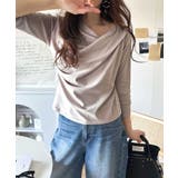 大人の上品映え。綿100%ドレープ5分袖プルオーバー | Classical Elf | 詳細画像35