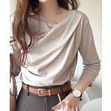 大人の上品映え。綿100%ドレープ5分袖プルオーバー | Classical Elf | 詳細画像37