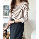 大人の上品映え。綿100%ドレープ5分袖プルオーバー | Classical Elf | 詳細画像39