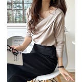 大人の上品映え。綿100%ドレープ5分袖プルオーバー | Classical Elf | 詳細画像40