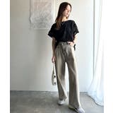 大人のおしゃれ度ワンランクアップ。チュールフラワーコード刺繍半袖Tシャツ | Classical Elf | 詳細画像17