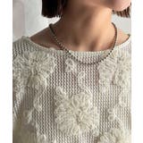 大人のおしゃれ度ワンランクアップ。チュールフラワーコード刺繍半袖Tシャツ | Classical Elf | 詳細画像28