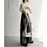 大人のおしゃれ度ワンランクアップ。チュールフラワーコード刺繍半袖Tシャツ | Classical Elf | 詳細画像6