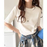 さりげなく華奢見せで大人の魅力アップ。5分袖リブコンパクトトップス | Classical Elf | 詳細画像9