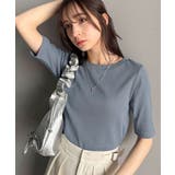 さりげなく華奢見せで大人の魅力アップ。5分袖リブコンパクトトップス | Classical Elf | 詳細画像62