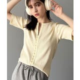 大人の抜け感カジュアル。綿100%前後2way5分袖フロントホックカーディガンリ… | Classical Elf | 詳細画像22