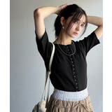 大人の抜け感カジュアル。綿100%前後2way5分袖フロントホックカーディガンリ… | Classical Elf | 詳細画像39