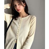 アイボリー | おしゃれ感を格上げ。綿100％前後2wayシルバーホック使いカーディガントップス… | Classical Elf 