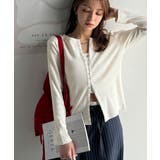 おしゃれ感を格上げ。綿100％前後2wayシルバーホック使いカーディガントップス… | Classical Elf  | 詳細画像3 