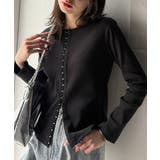 おしゃれ感を格上げ。綿100％前後2wayシルバーホック使いカーディガントップス… | Classical Elf  | 詳細画像21 