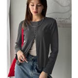 おしゃれ感を格上げ。綿100％前後2wayシルバーホック使いカーディガントップス… | Classical Elf  | 詳細画像30 