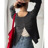 おしゃれ感を格上げ。綿100％前後2wayシルバーホック使いカーディガントップス… | Classical Elf  | 詳細画像31 