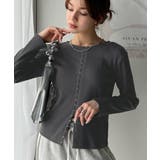 おしゃれ感を格上げ。綿100％前後2wayシルバーホック使いカーディガントップス… | Classical Elf  | 詳細画像35 